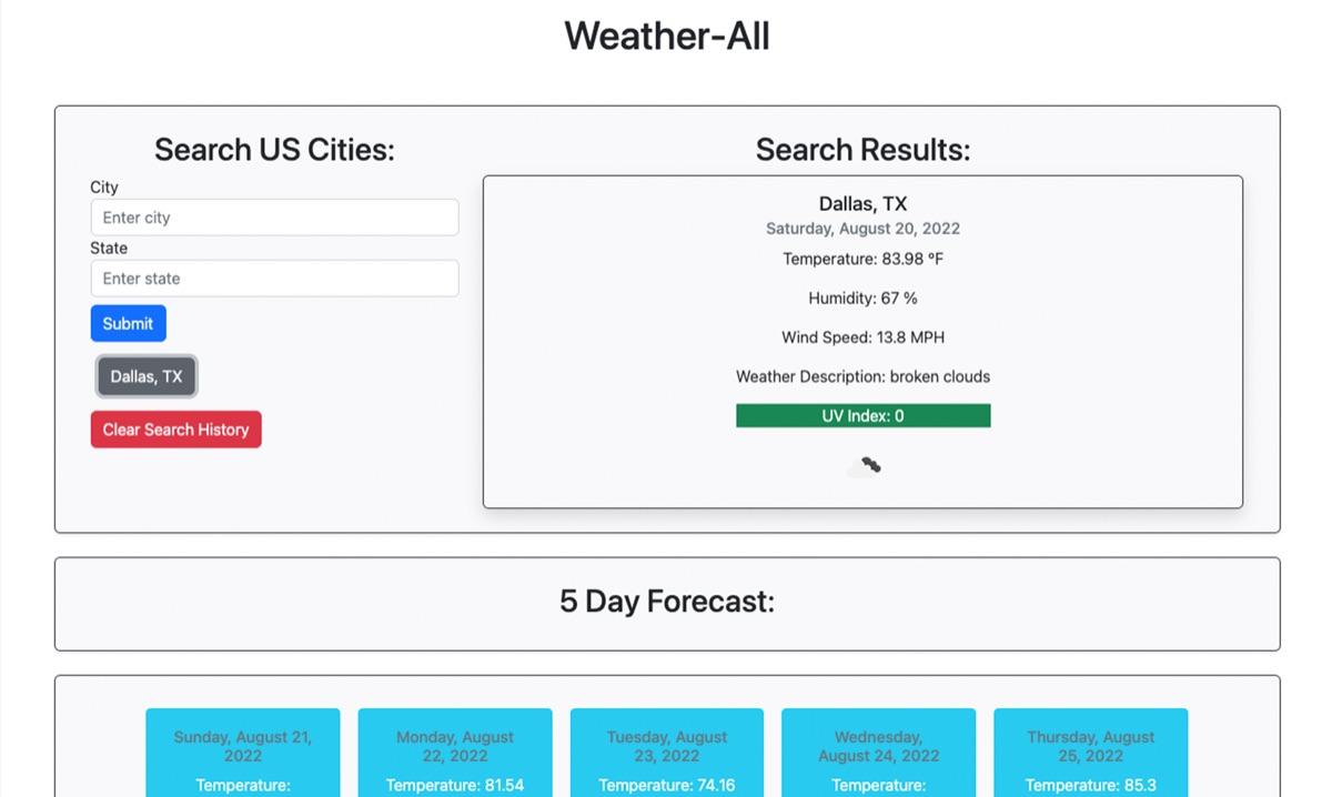 Weather-All screenshot